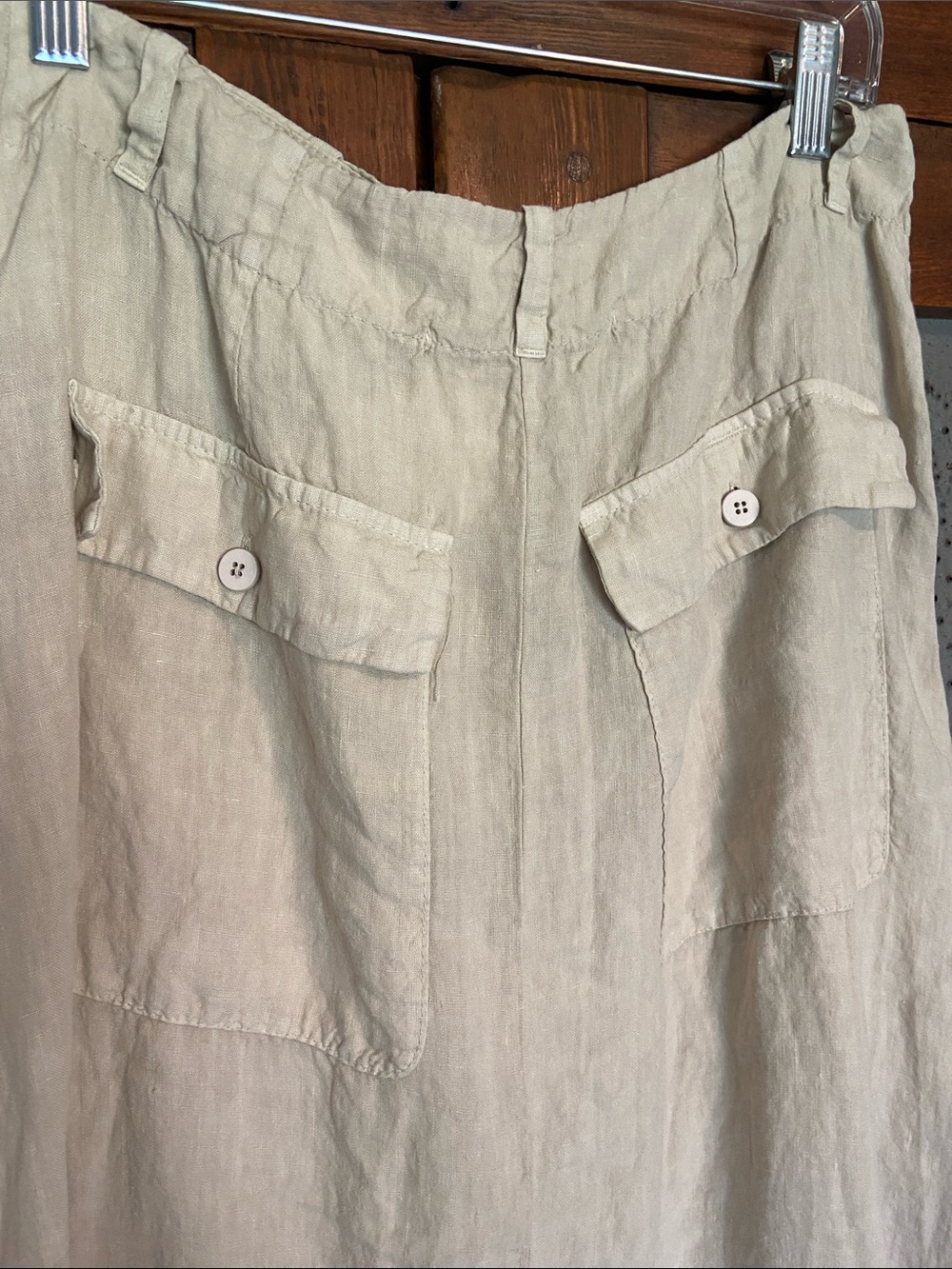 NWT Transit Par Such Linen Pocket Sand Skirt Size 3 Large - Picture 5 of 9